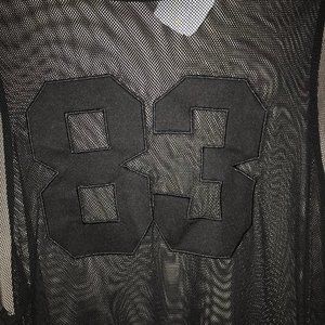 Forever 21 Mesh Jersey Side Stripes Tank Dress